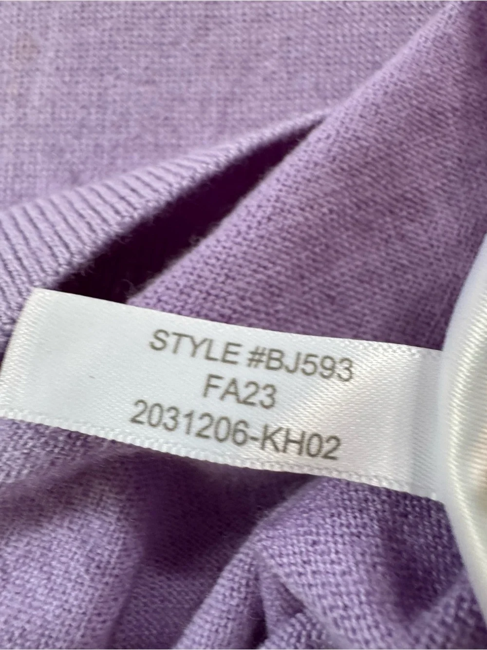 J. Crew Lavender Crewneck Sweater